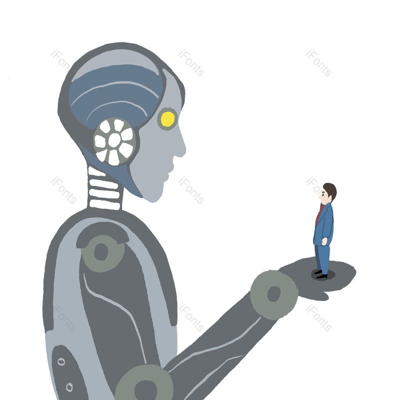 大脑图片,信号元素,人工智能PNG,机器人免抠素材